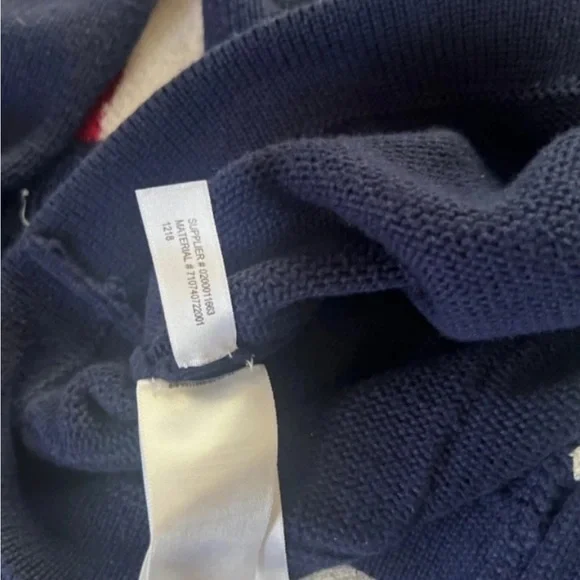 Polo Ralph Lauren Blue Cardigan with Graphic Patches - Picture 5 of 5